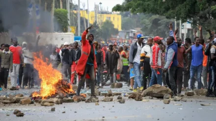 Protestas callejeras en Kenia.