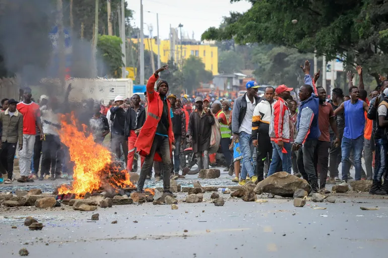 Protestas callejeras en Kenia.